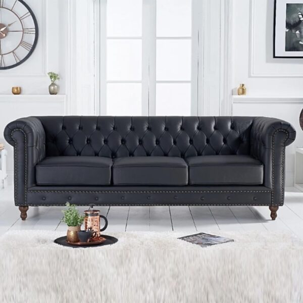 Chesterfield Grey Sofa - Image 3
