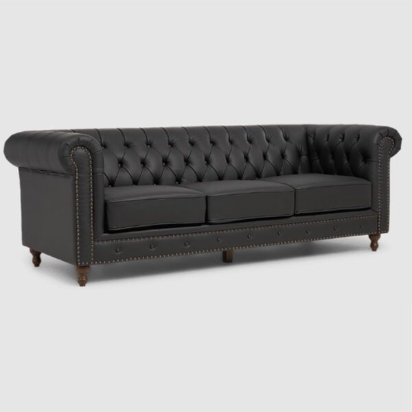 Chesterfield Grey Sofa - Image 2
