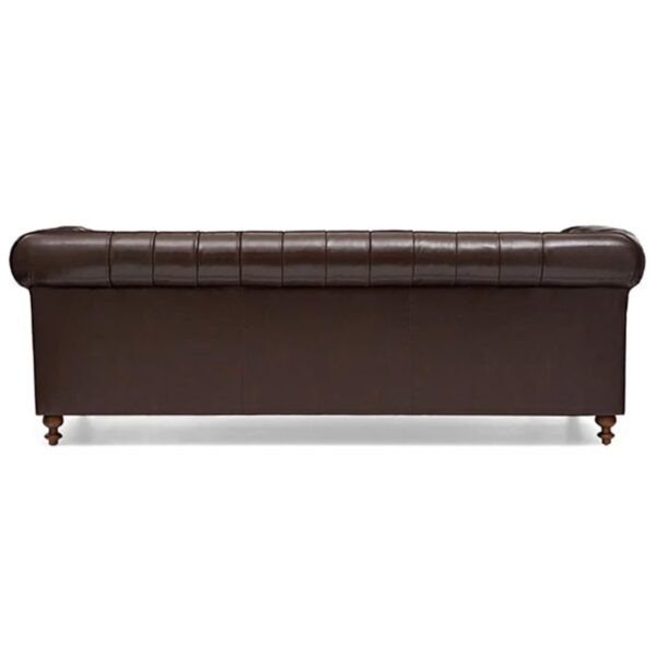 Chesterfield Brown Sofa - Image 3