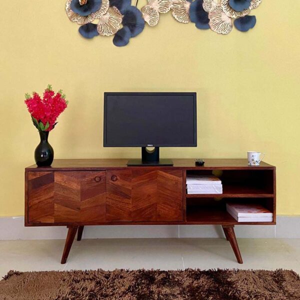 Wood TV Cabinet for Living Room