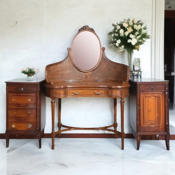 Cane Work Dressing Table