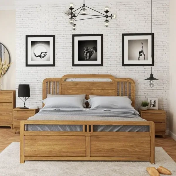 Real Wooden Classic Bed