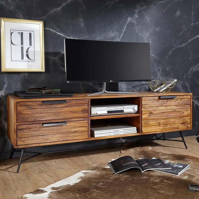 Mirando Solid Teak Wood TV Unit Cab