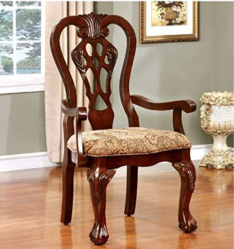 Hand Carved Teak Wood Armrest Chair