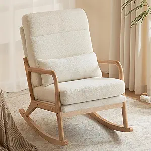 Glider Teak Wood Grandpa Rocking Ch