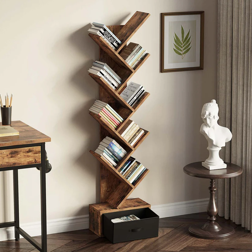 Annex Handmade Teak Wood Bookcase f