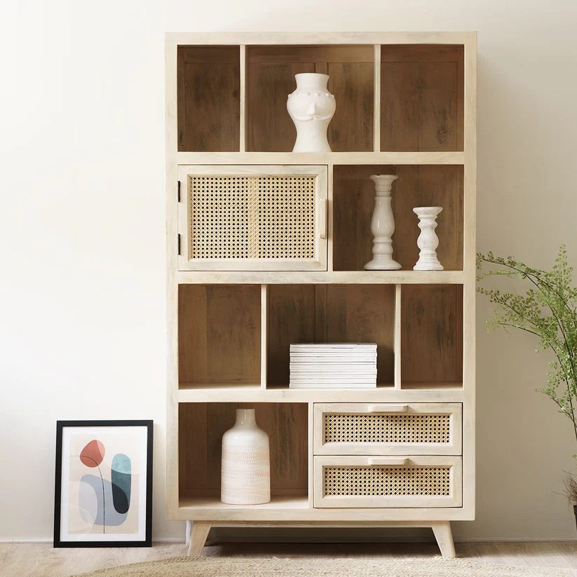 Castor Handmade Teak Wood Bookshelf