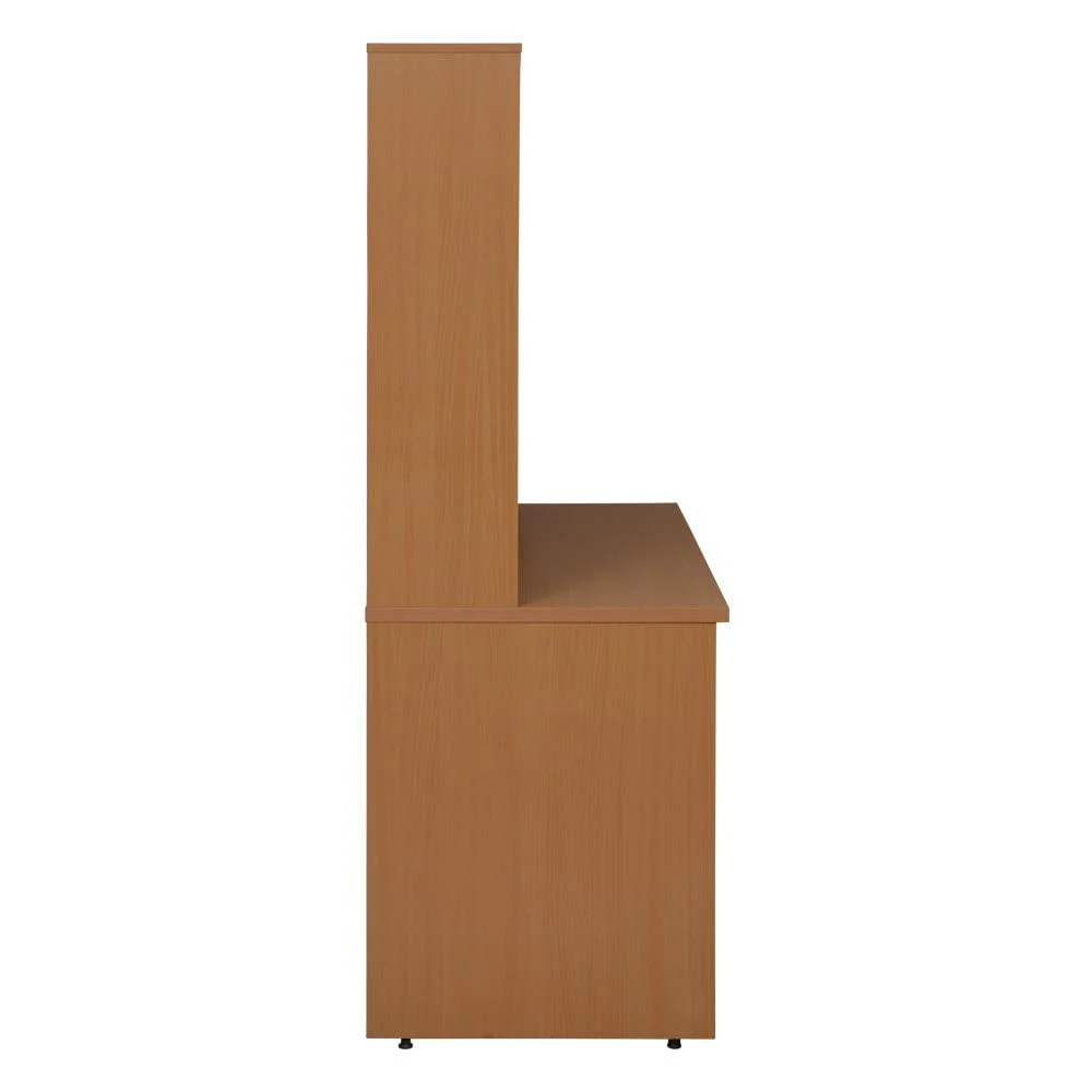 Contemporary Handmade Scholar Study Office Computer Table Desk with Storage for Adults Kids Students (Brown) - Image 3