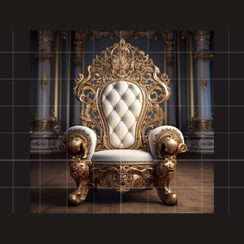 Heavy Hand Carved Teak Wood Highbac