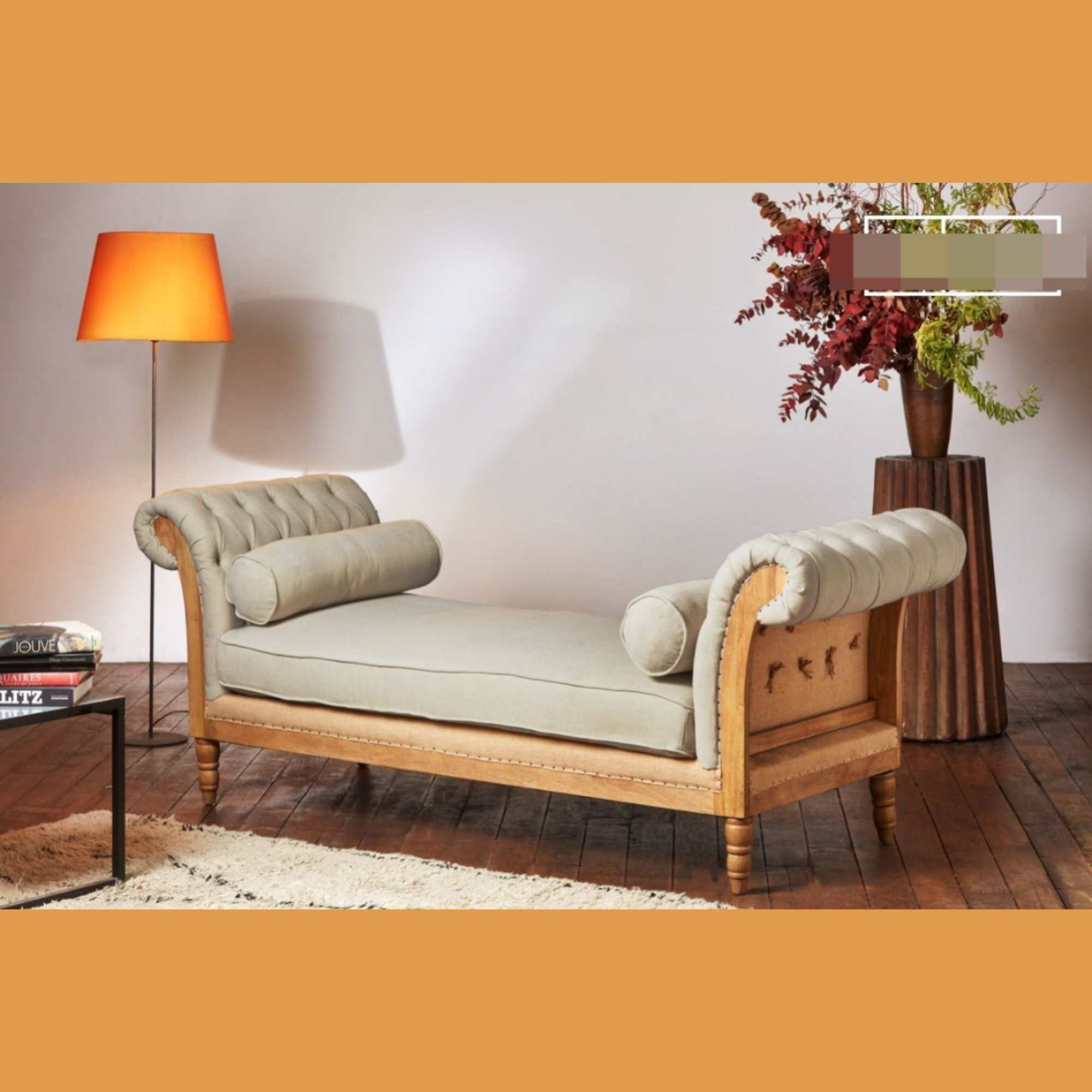 Ritzy Stylish Teak Wood 2-Seater Be
