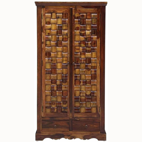 Soottr Teak Wood 2 Door With Drawer