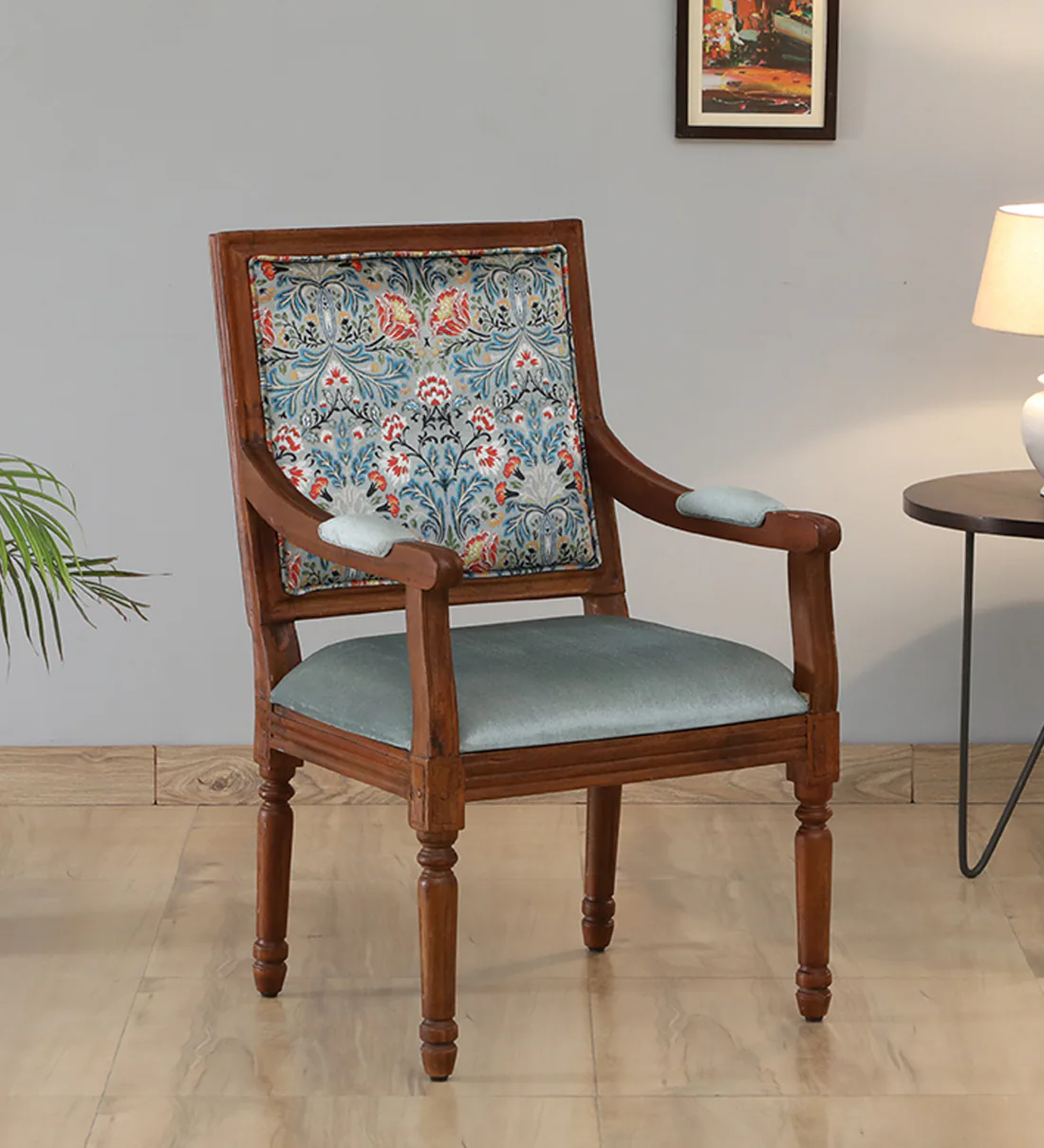 Bergere Handmade Solid Teak Wood Ar