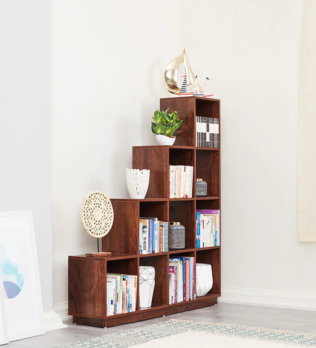 Engineered Wood Handmade Bookshelf 