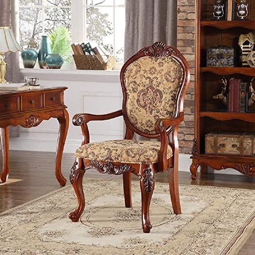 European Style Hand Carved Teak Woo