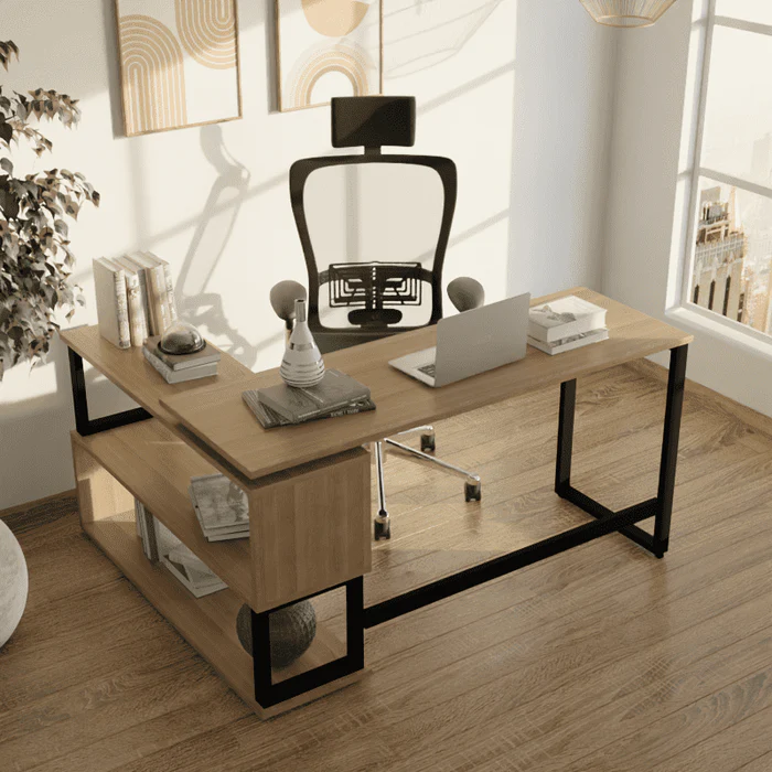 L-Shaped Executive Office Desk Lami