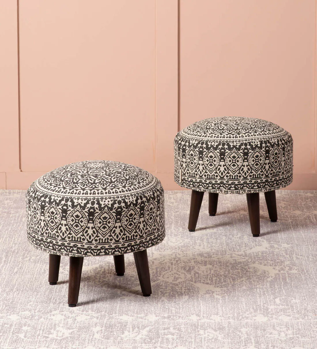 Mandala Soft Upholstery Pouffe &amp