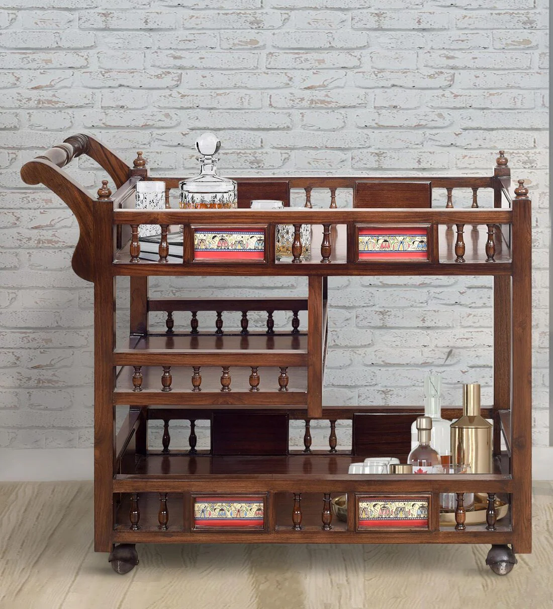 Mirra Handmade Teak Wood Storage Ba