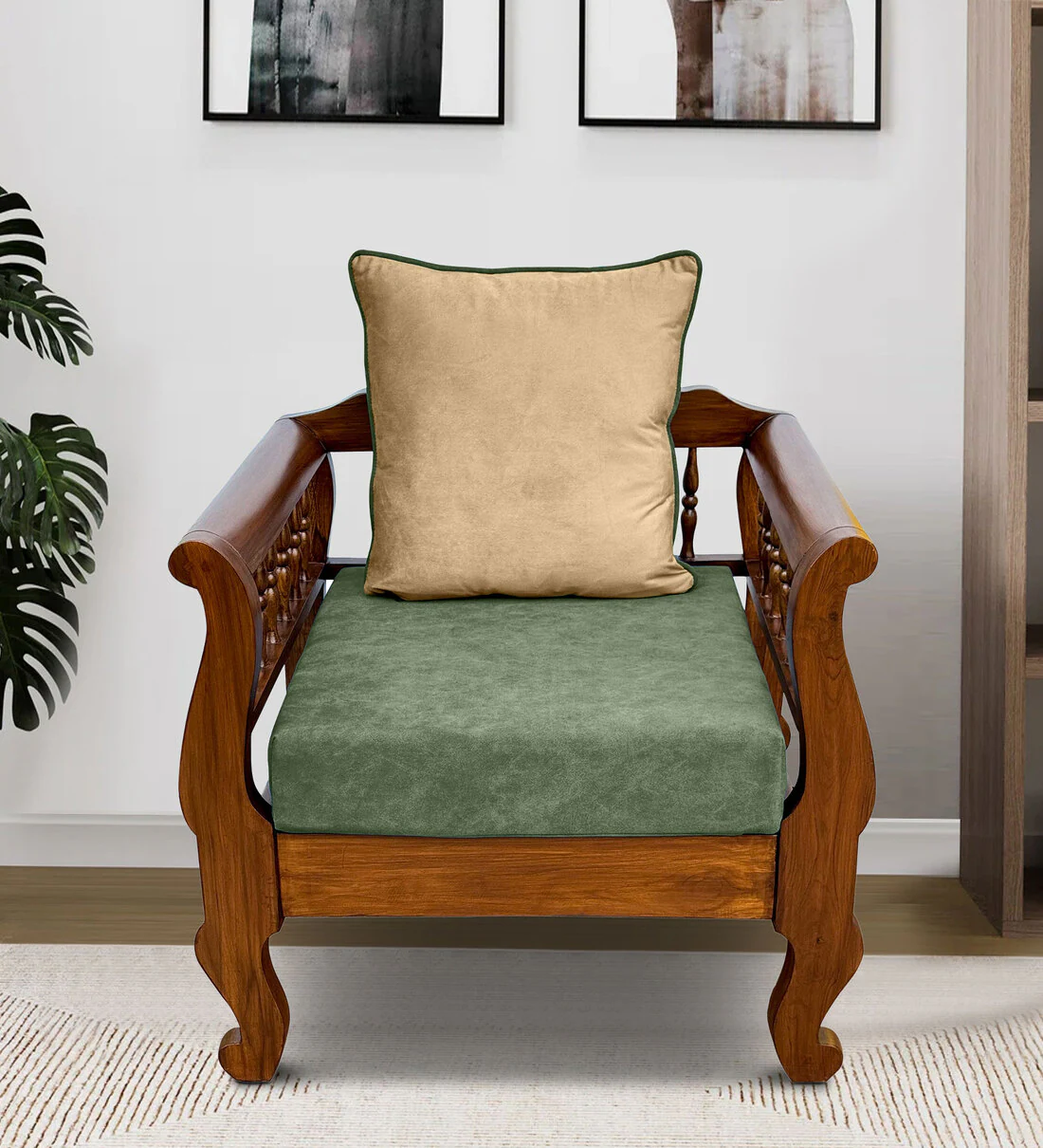 Regency Handmade Teak Wood Armrest 