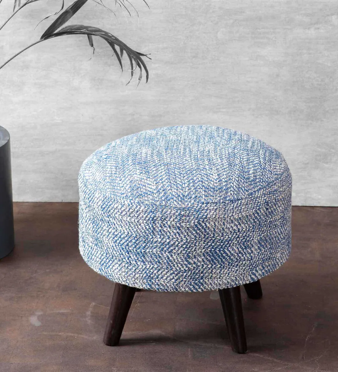 Slub Soft Upholstery Pouffe & O