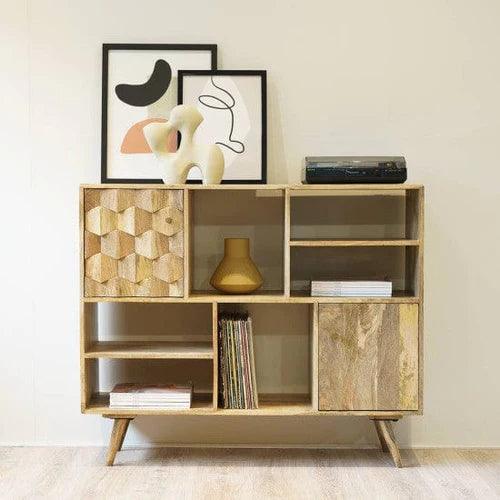 Glaze Mango Wood Sideboard Cabinet 