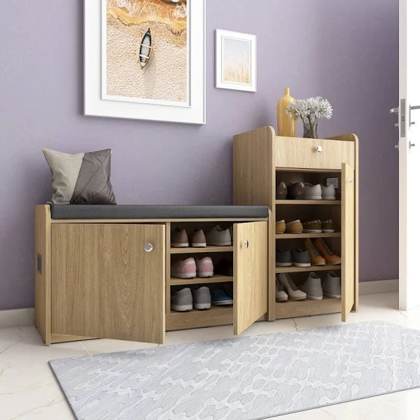 Chelsea PVC Shoe Cabinet with Cushi