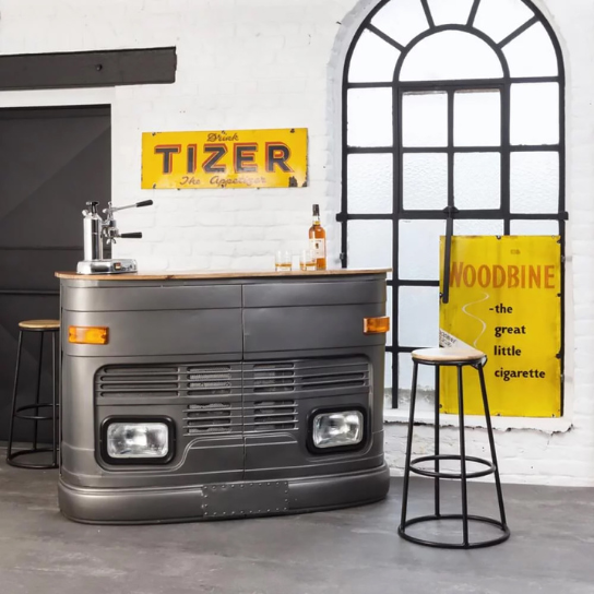 Truck Design Handmade Wooden Bar Ca