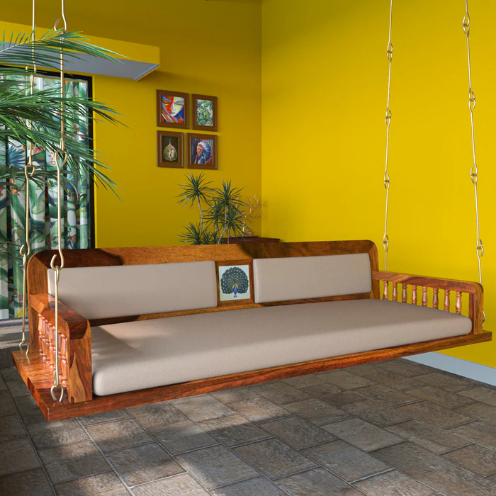 Charming Cream Upholstery Handmade 