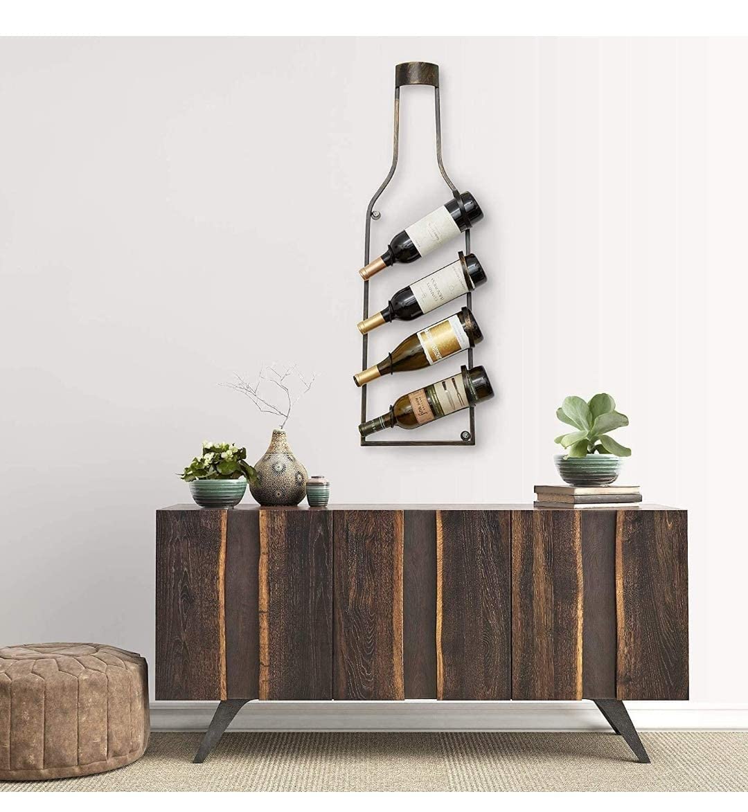 Decorative Metal Wall Mounted Wine 