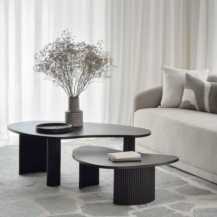 Modern Twin Coffee Table Set | Matt
