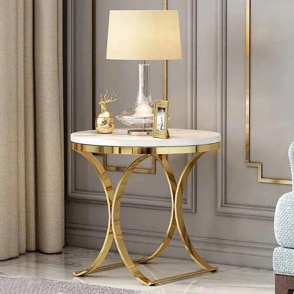 Radiance Round Side End Table with 