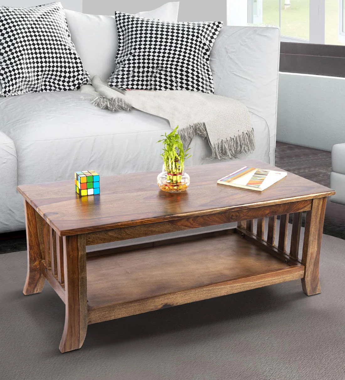 Rubi Handmade Teak Wood Coffee Tabl