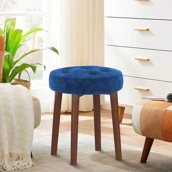 Vanity Tufted Design Round Stool, U