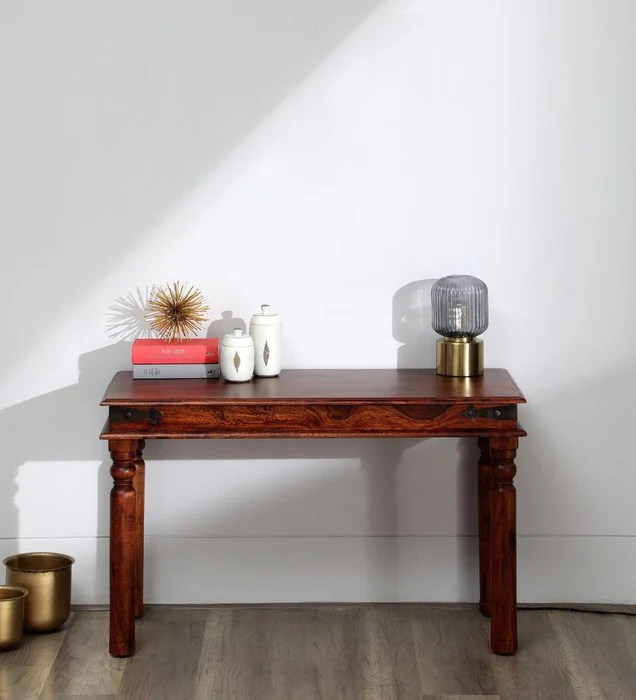 Entryway Vintage Teak Wood Console 