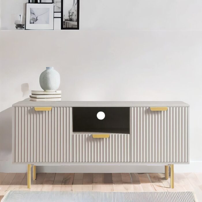 Modern TV Unit with Golden Legs &am